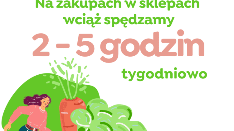 W obliczu trwającej pandemii uwagę zwraca kobieta niosąca kosz wypełniony warzywami „zdrowie Polaków”. Tabliczka obok niej wyświetla komunikat „2 - 5 gidno,