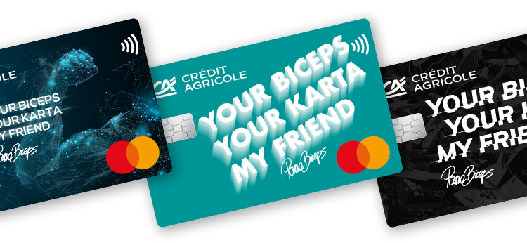 Trzy karty kredytowe z napisami „pashyBicepsa” i „Koszulka”.