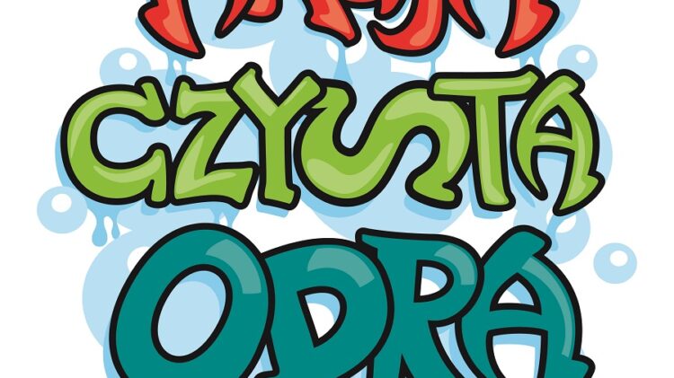 Kolorowe logo z napisem akcja cystyta odra.